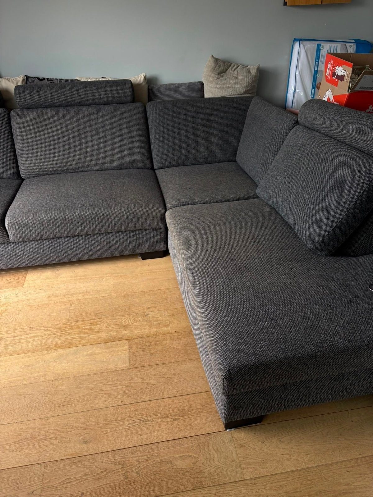 Grijze salon, Ophalen, Gebruikt, 300 cm of meer, Overige maten