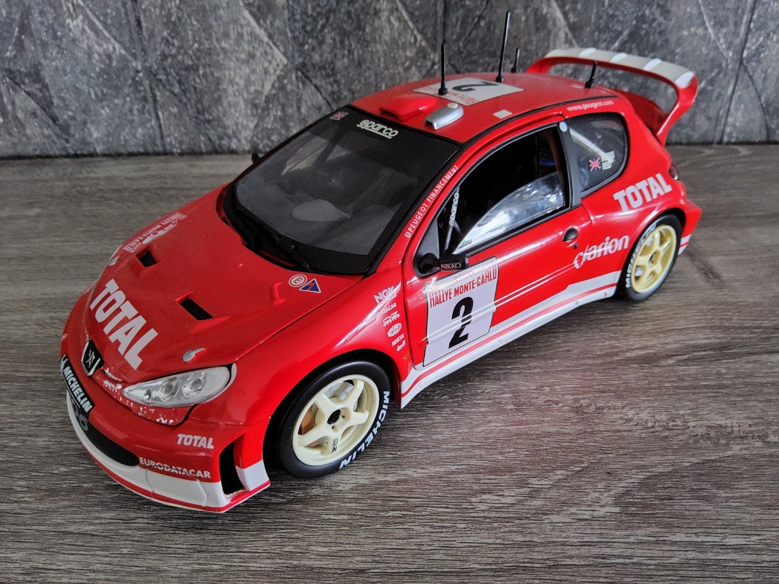 Peugeot 206 WRC ., Hobby en Vrije tijd, Ophalen of Verzenden, Solido