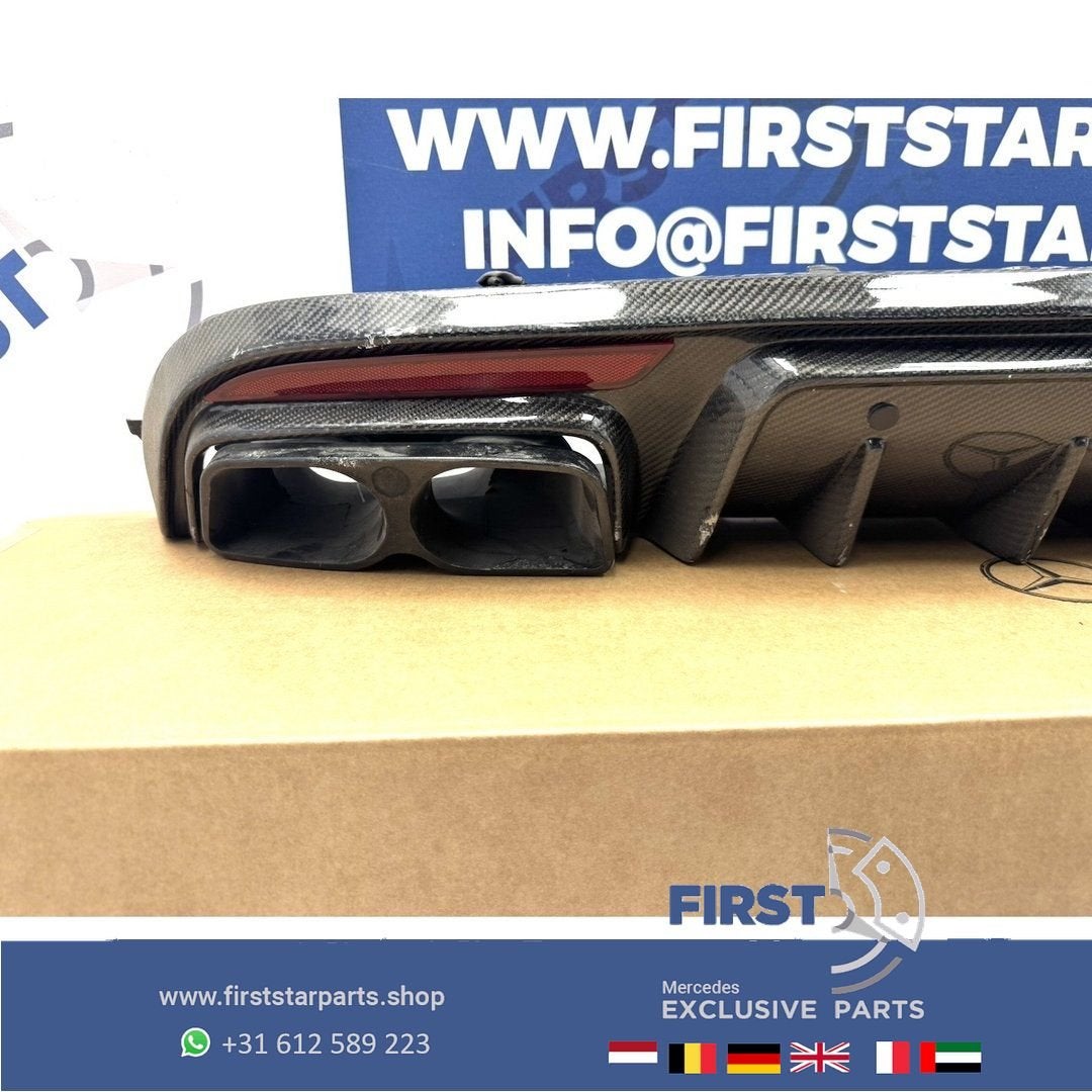 W205 BRABUS DESIGN CARBON DIFFUSER + UITLAATSIERSTUKKEN C43, Utilisé, -, -, Enlèvement ou Envoi