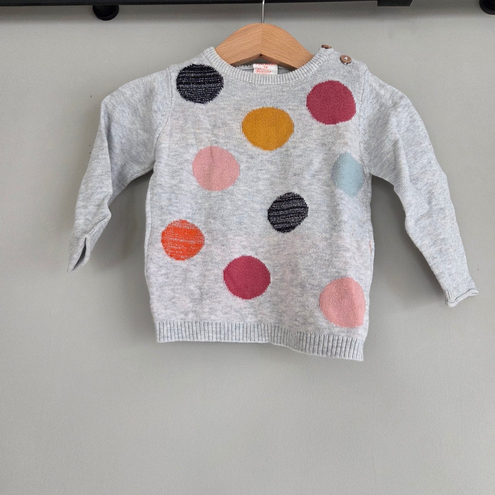 Trui - 74 - Hema, Kinderen en Baby's, Babykleding | Maat 74, Ophalen of Verzenden, Zo goed als nieuw, Hema, Truitje of Vestje
