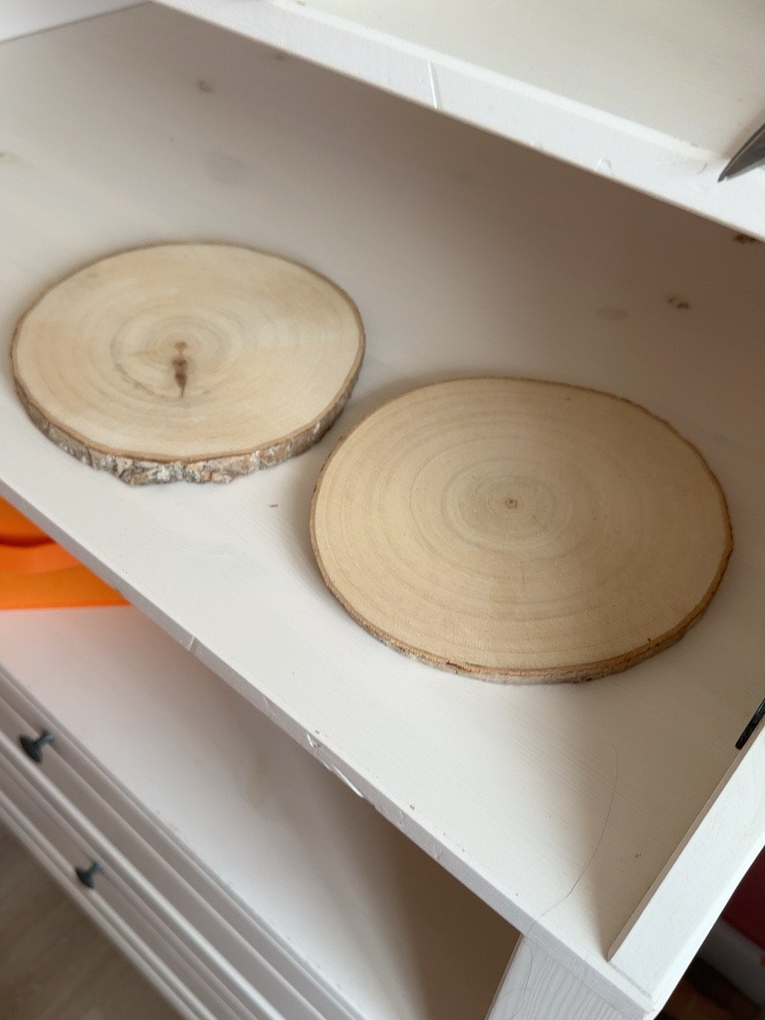 Ronde hout 2x, Hobby en Vrije tijd, Pottenbakken, Ophalen, Zo goed als nieuw