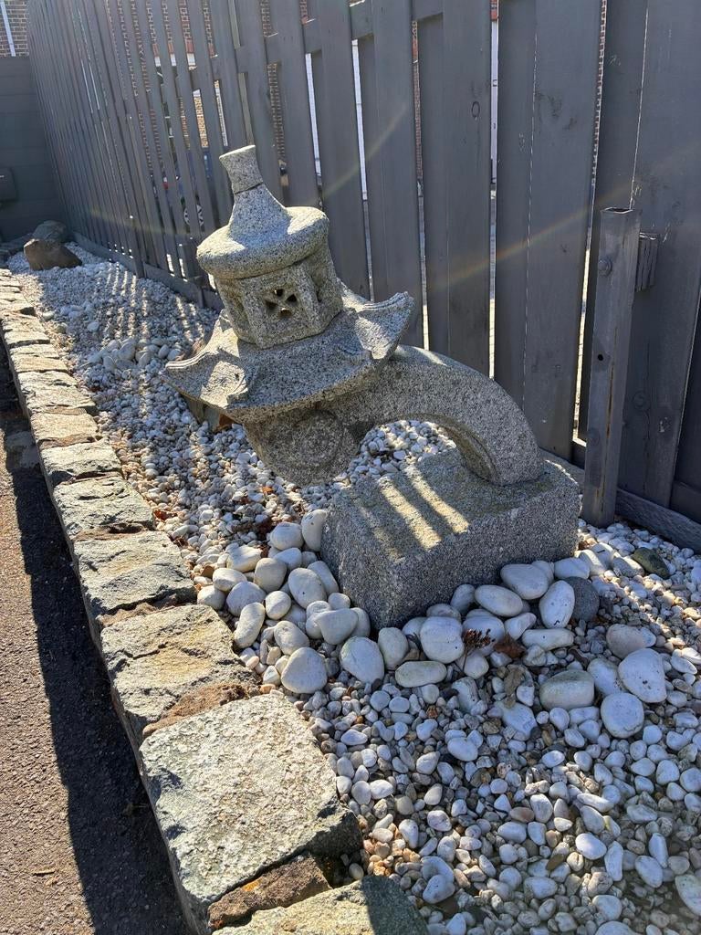 Japanse stenen lantaarn Rankei - 2 stuks GERESERVEERD, Ophalen