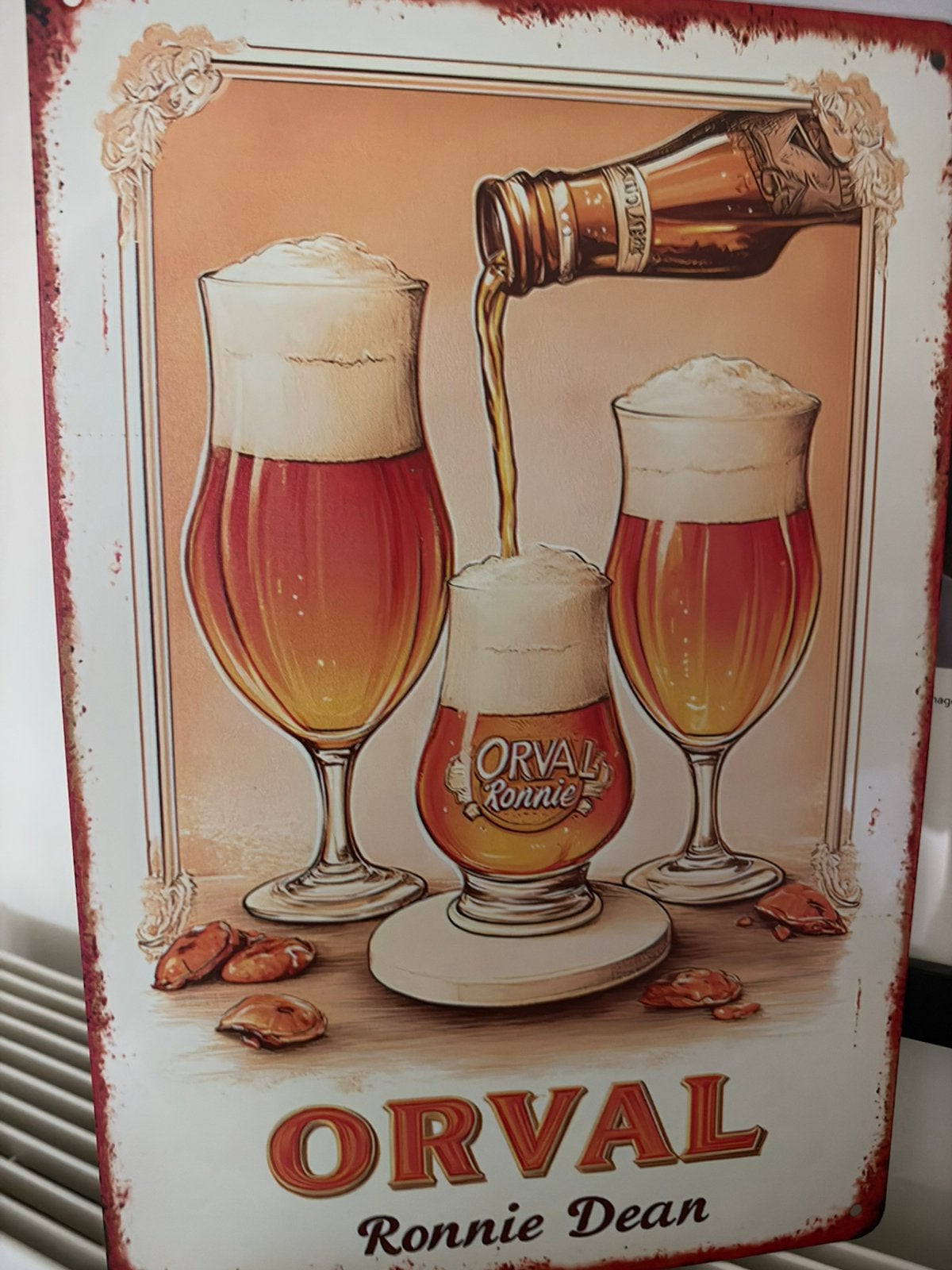 Panneau d'affichage en métal Orval, Enlèvement ou Envoi, Neuf, Panneau publicitaire