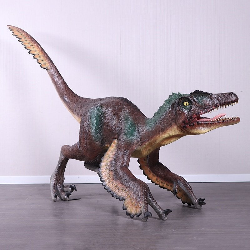 Feathered Velociraptor – Dinosaurus Lengte 251 cm, Verzamelen, Dierenverzamelingen, Ophalen, Nieuw