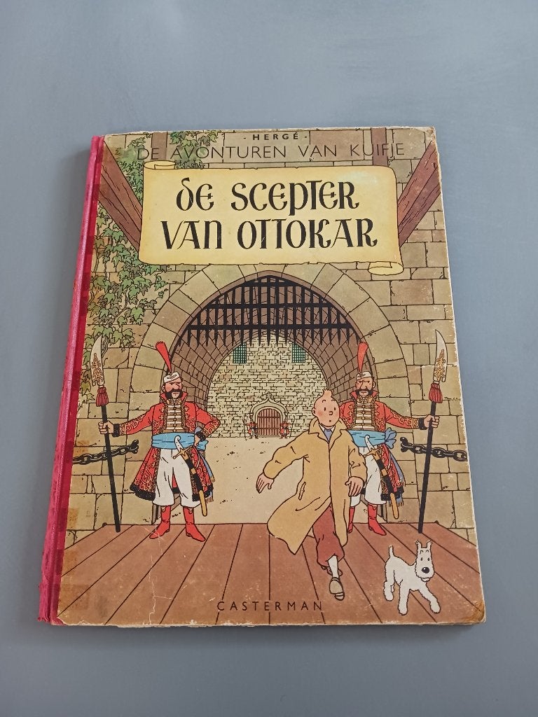 Kuifje, De Scepter van Ottokar HC 1ste druk, goede staat, Ophalen of Verzenden