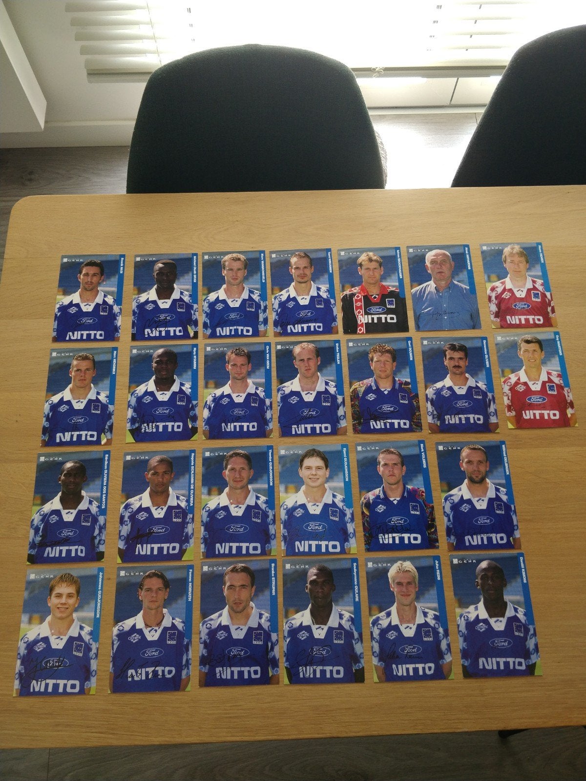 Complete Set KRC Genk Spelerskaarten 1998-1999 (1e titel), Verzamelen, Sportartikelen en Voetbal, Ophalen of Verzenden