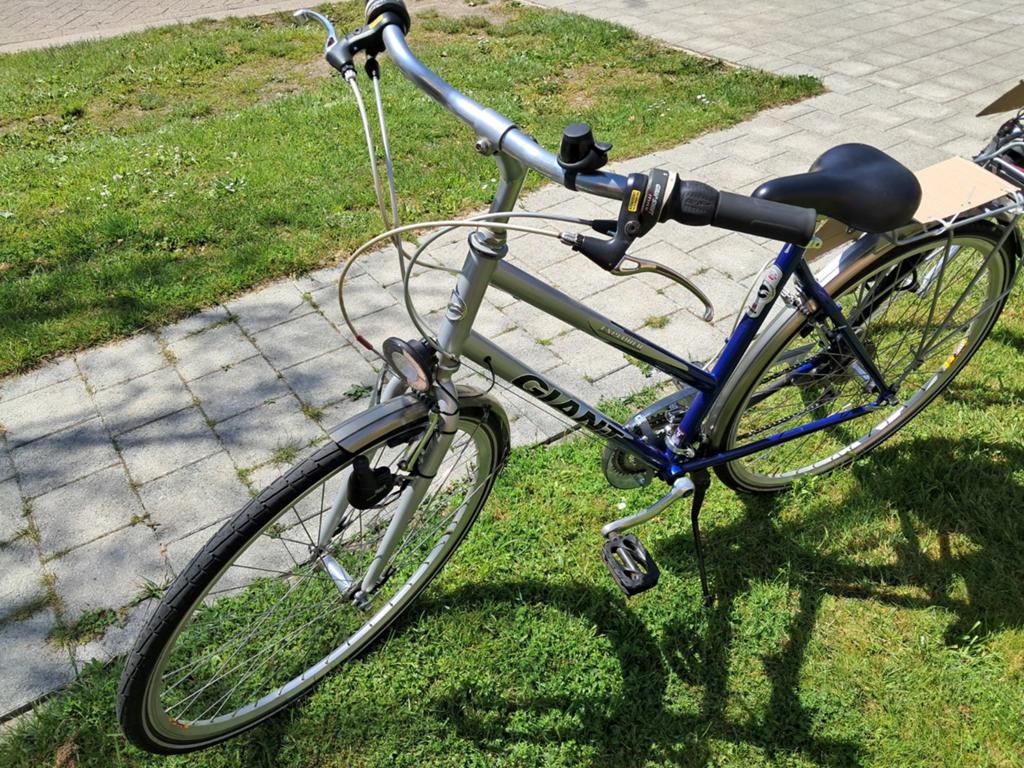 Giant vrouwenfiets, Ophalen