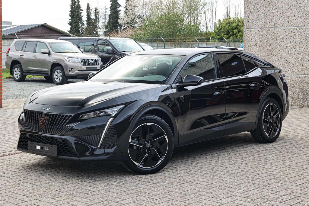 Peugeot 408 GT-UITVOERING*BENZINE-HYBRID*LEDER-ALCANT*ZETELV, Auto's, Gebruikt, 1199 cc, Alcantara, Zwart