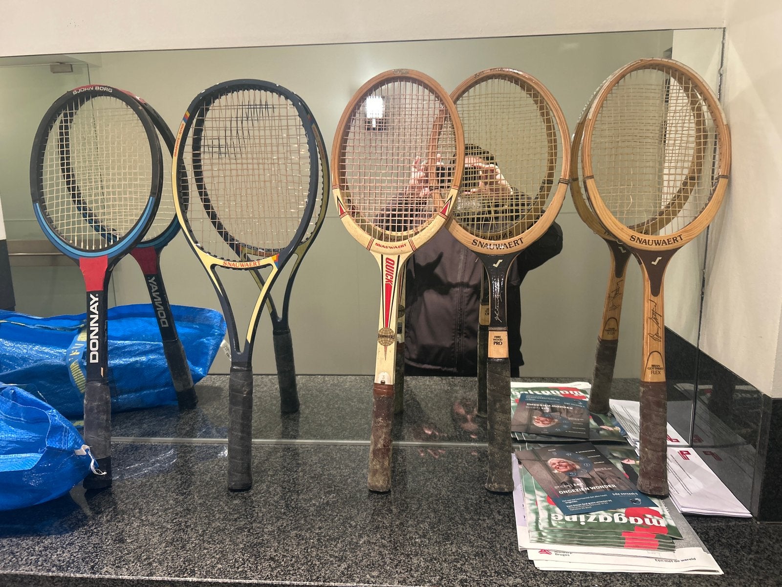 Raquette de tennis vintage, Sports & Fitness, Enlèvement, Comme neuf, Raquette