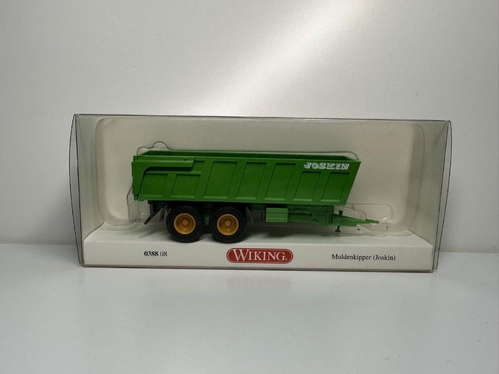 2 Remorques Agricole JOSKIN Green+Yellow 1/87 HO WIKING New, Enlèvement ou Envoi, Neuf, Grue, Tracteur ou Agricole, Wiking