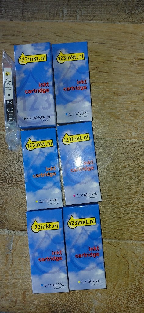 Inktpatronen canon printer pixma TS6150, Computers en Software, Printerbenodigdheden, Ophalen of Verzenden, Nieuw, Cartridge, 1 2 3 inkt