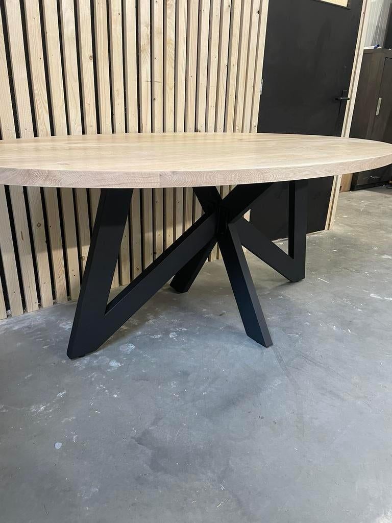 Eiken Eettafel Deens Ovaal | Alle Maten | Vlinderpoot, Huis en Inrichting, Ophalen of Verzenden, Ovaal, Eikenhout