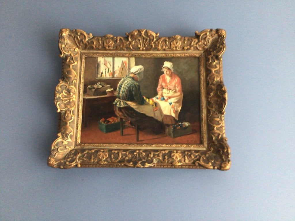 Mooi schilderijtje ( Pros De Wit ), Ophalen, Gesigneerd, Paneel