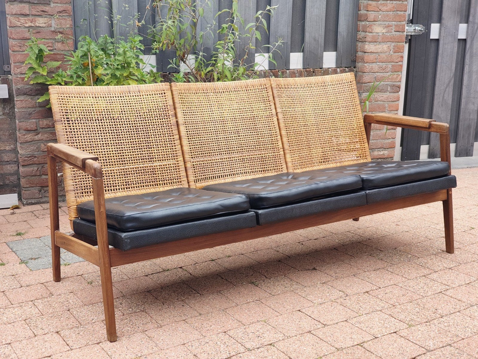 Mid- century modern  3 zits designbank P.J Muntendam, Ophalen