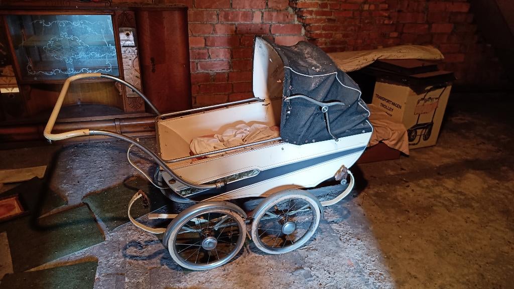 oude kinderwagen jaren 50-60, Antiek en Kunst, Ophalen