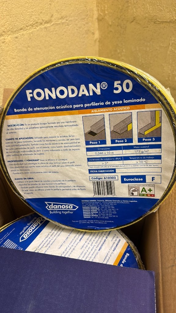 Ruban acoustique auto-adhésive FONODAN 50 Danosa, Bricolage & Construction, Enlèvement, Neuf, Autres matériaux