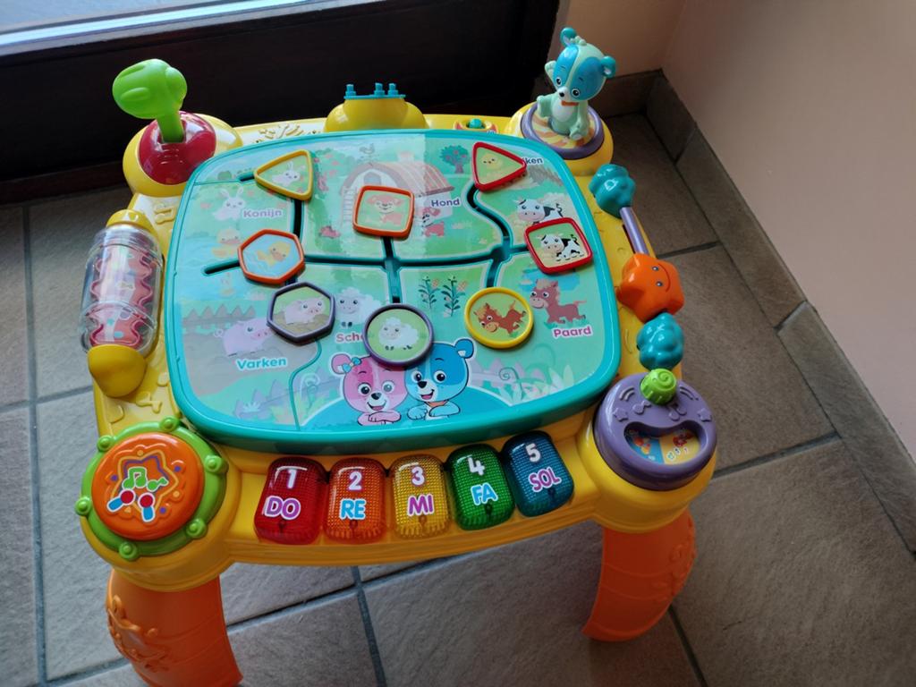 Vtech ontdek en speeltafel 12-36 maanden, Ophalen