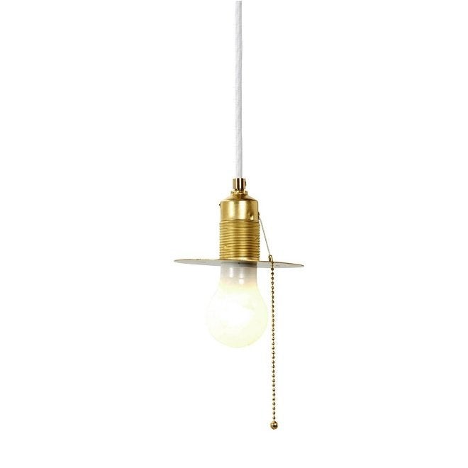 Hanglamp Goldie Raumgestalt messing wit snoer, Huis en Inrichting, Nieuw, Metaal, Modern, E27 (groot)