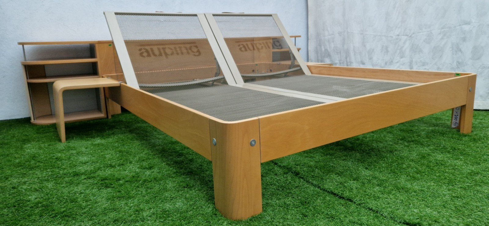 Auping Auronde Bed 180x200cm met Achterwand en Nachtkastjes, Enlèvement ou Envoi, Auping