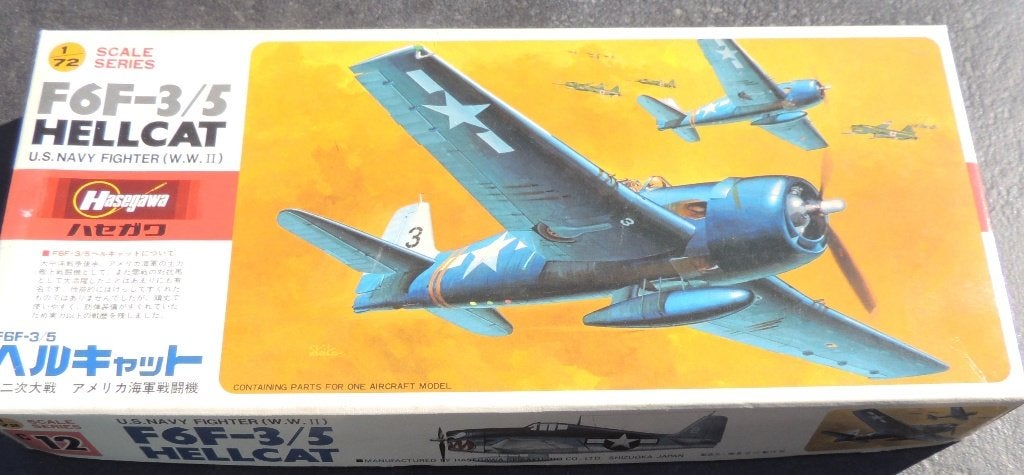 Hasegawa F6F Hellcat 1/72 Port 5 euros via Mondial Relay, Verzenden, Nieuw, Vliegtuig, Hasegawa