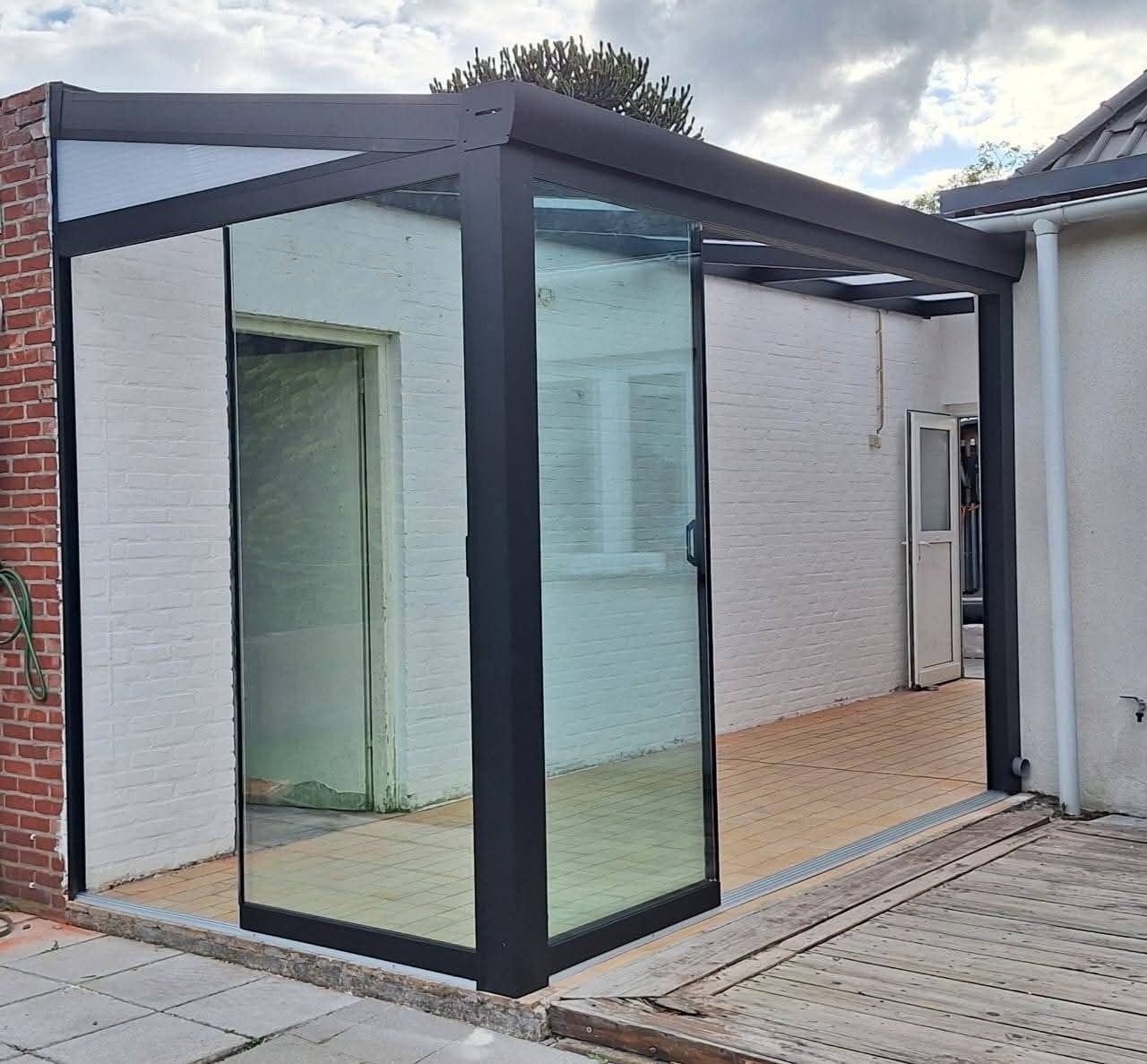 glazen schuifwanden, veranda, Enlèvement ou Envoi, Carport