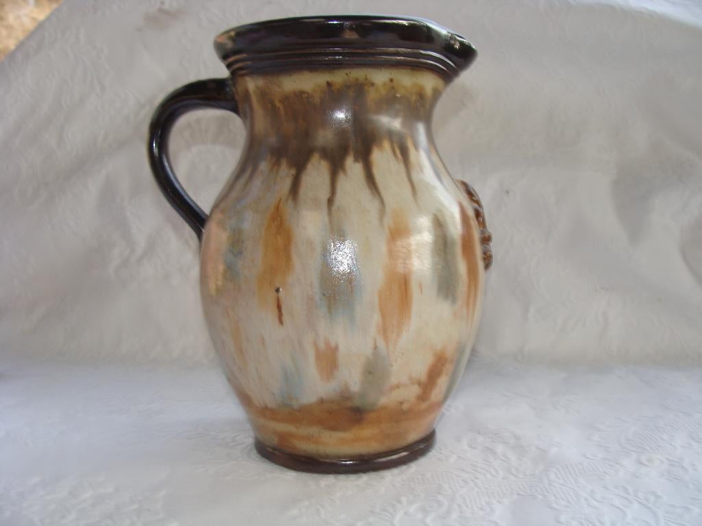Ancien pichet de la poterie, signé Lasson, neuf, Antiquités & Art, Antiquités | Céramique & Poterie, Enlèvement ou Envoi