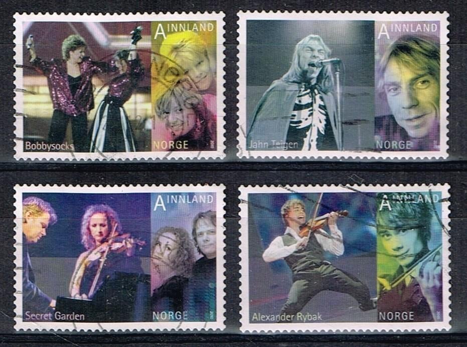 Timbres-poste de Norvège - K 5047 - musique 2e série, Timbres & Monnaies, Timbres | Europe | Scandinavie, Envoi, Norvège, Affranchi