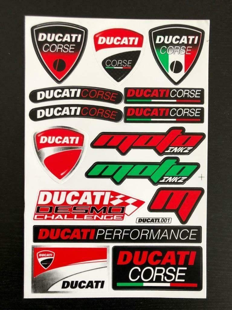 Feuille d'autocollants Ducati Corse, Enlèvement ou Envoi