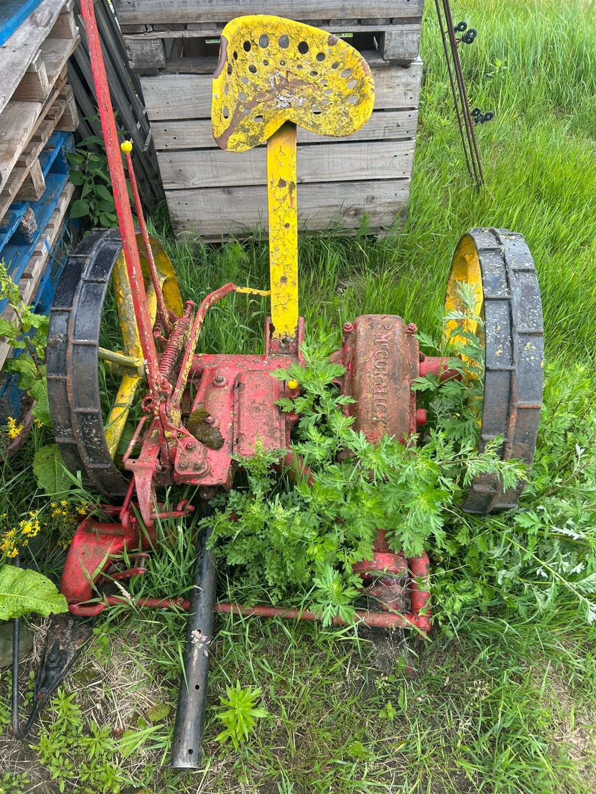 Antieke maaimachine, Zakelijke goederen, Landbouw | Werktuigen, Ophalen of Verzenden