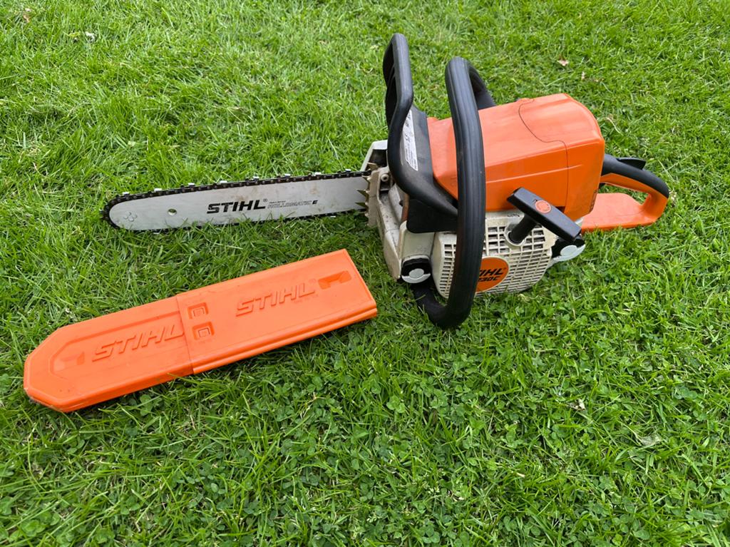 Kettingzaag ‘stihl’, Tuin en Terras, Hand-tuingereedschap, Ophalen, Gebruikt