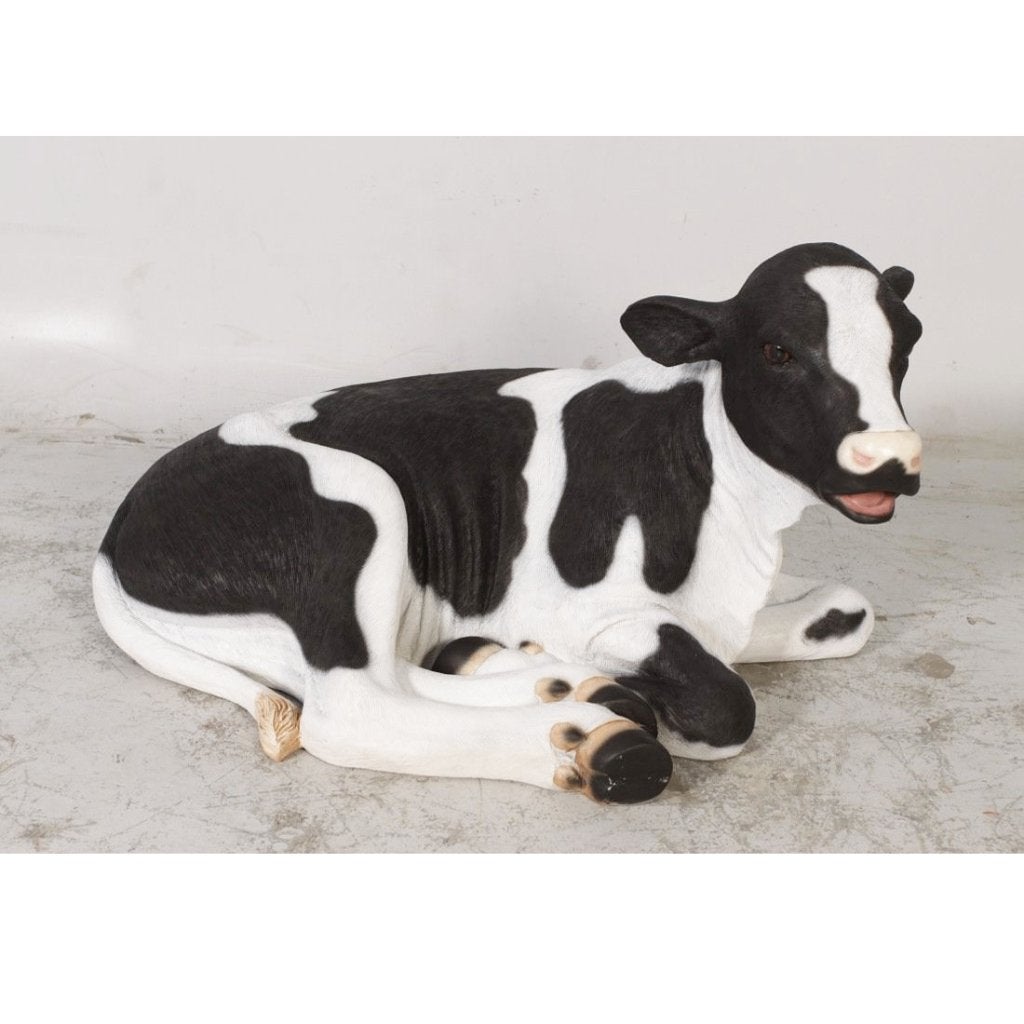 Statue de veau nouveau-né - Longueur du mollet 88 cm - Vache