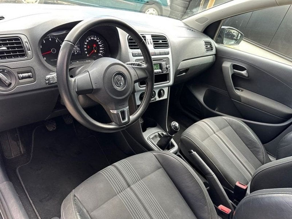 Volkswagen Polo MATCH,Half leder ,full option, garantie, LE, Auto's, Volkswagen, Euro 5, Blauw, Bedrijf, Grijs