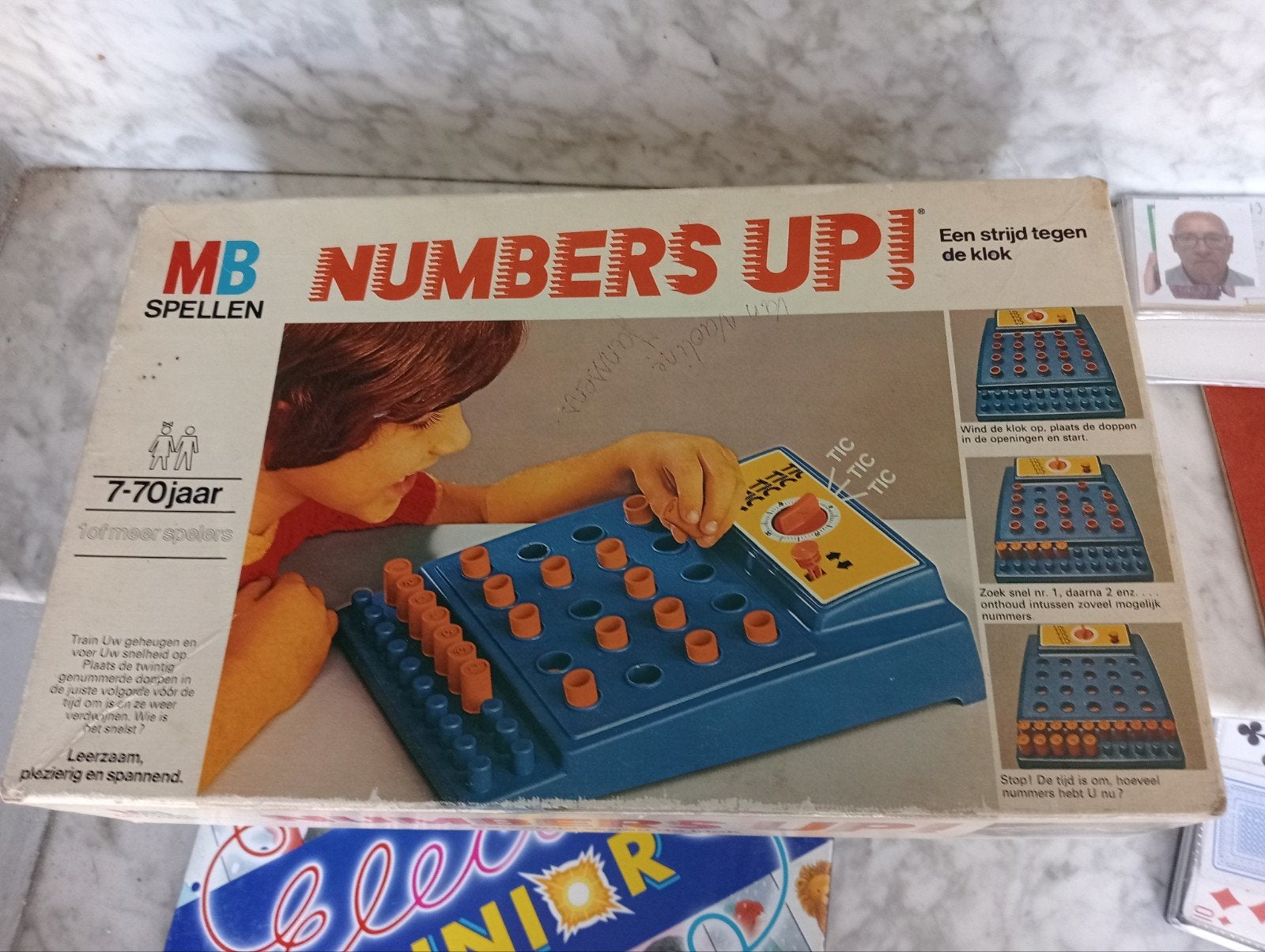 vintage MB numbers up spel, Hobby en Vrije tijd, Ophalen of Verzenden