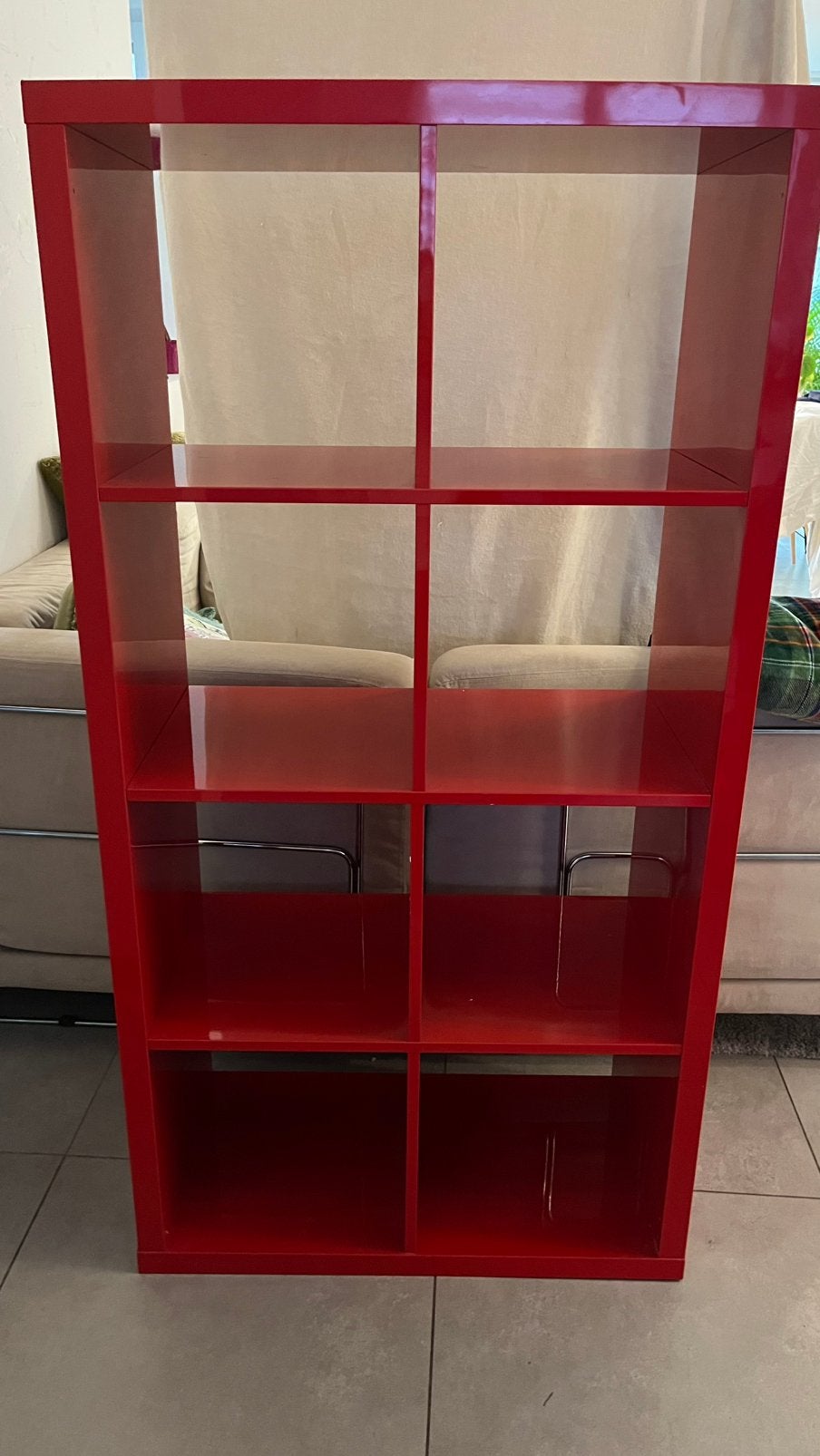 Kallax ikea rouge, Enlèvement, Utilisé