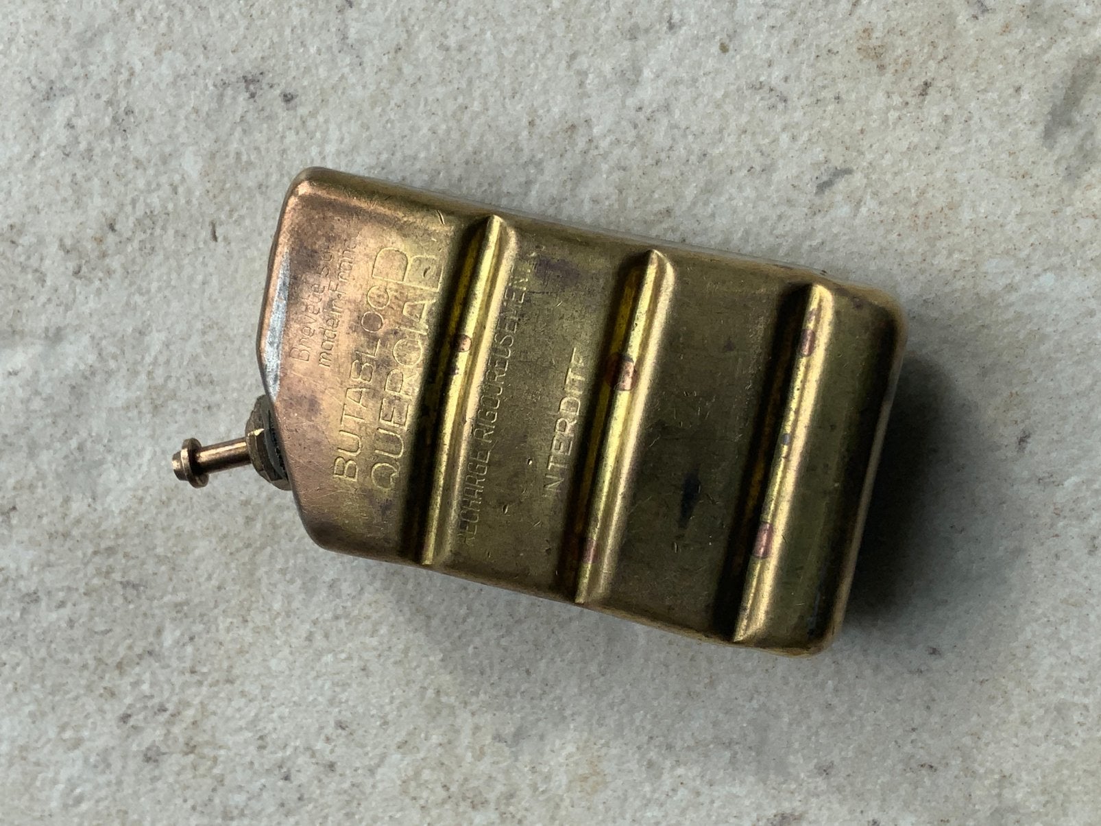 Réservoir Butabloc Quercia – Briquet vintage Flaminaire, Enlèvement ou Envoi, Comme neuf