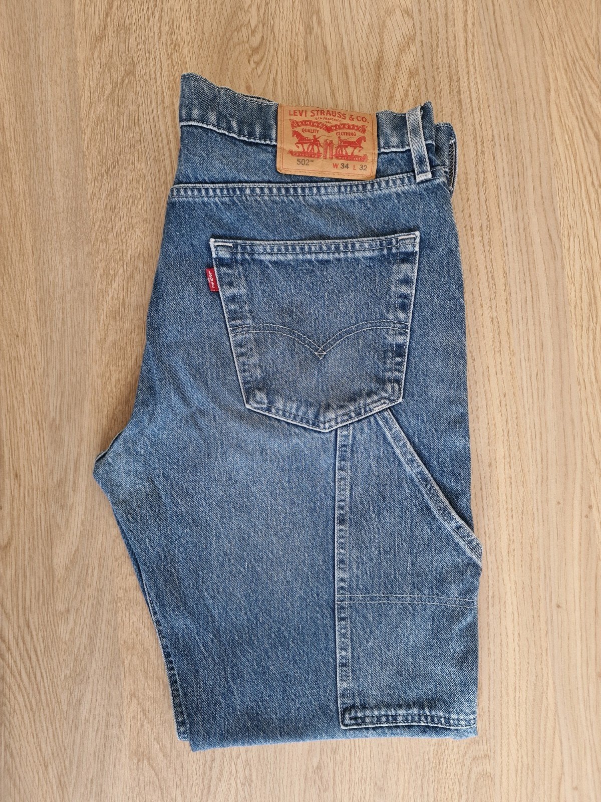 Jean Levi's 502 Carpenter W34 L32 Perfecte staat, Ophalen of Verzenden, Blauw