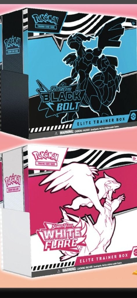 Pokemon mixed case etb: 5x Black Bolt - 5x White Flare, Enlèvement, Neuf, Booster box, Foil