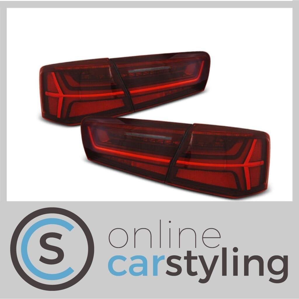 LED Achterlichten Audi A6 C7 Sedan Rood Smoke Lightbar Desig, Neuf, -, Audi, -