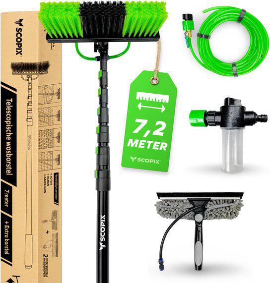 Telescoop raamwasser 7 meter, Jardin & Terrasse, Enlèvement, Comme neuf