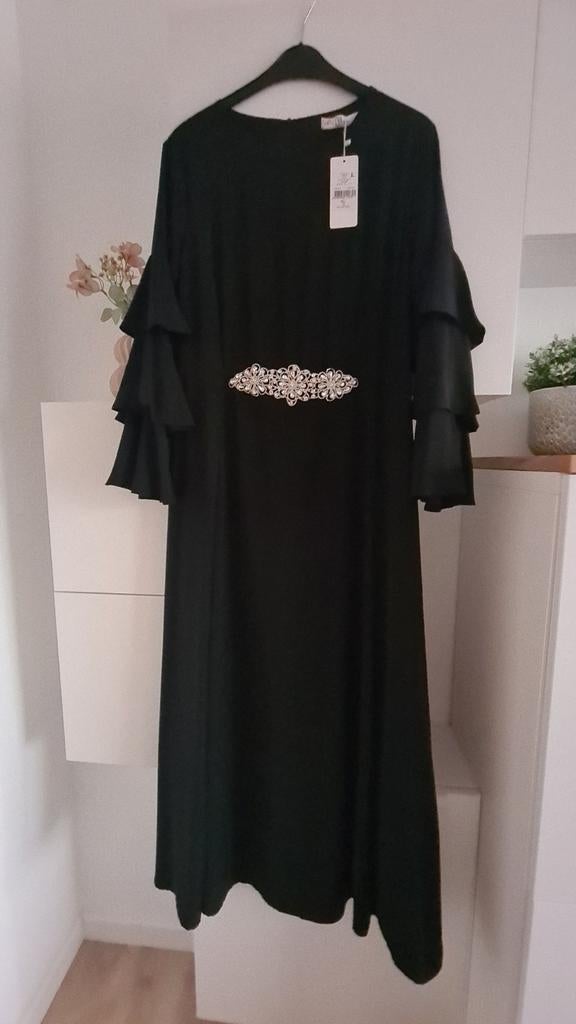 Robe de soirée noire élégante et stylée - nouvelle !, Enlèvement ou Envoi, Neuf, Taille 42/44 (L)