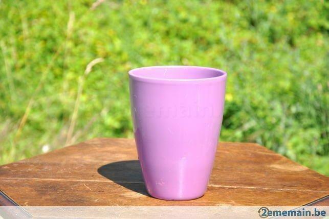 vase pot pour orchidée ou bouquet mauve, Enlèvement ou Envoi, Utilisé