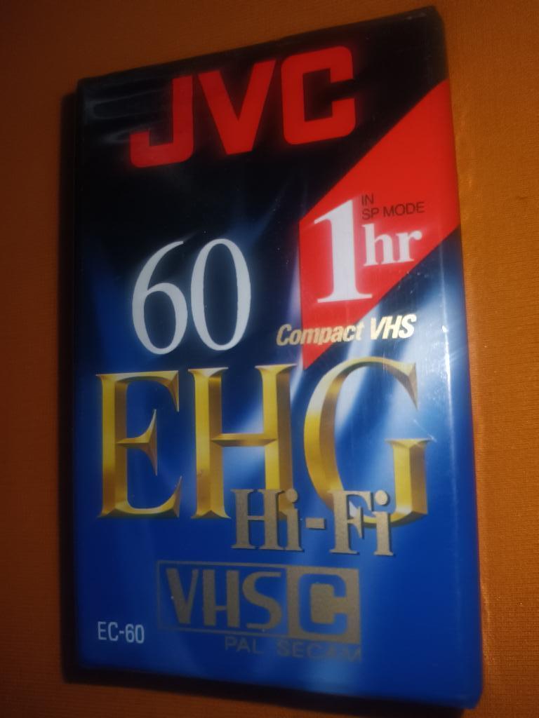 Cassette / lot 1x Jvc 60 EHG VHSC, Enlèvement ou Envoi, Autres genres, Neuf, dans son emballage, Vierge