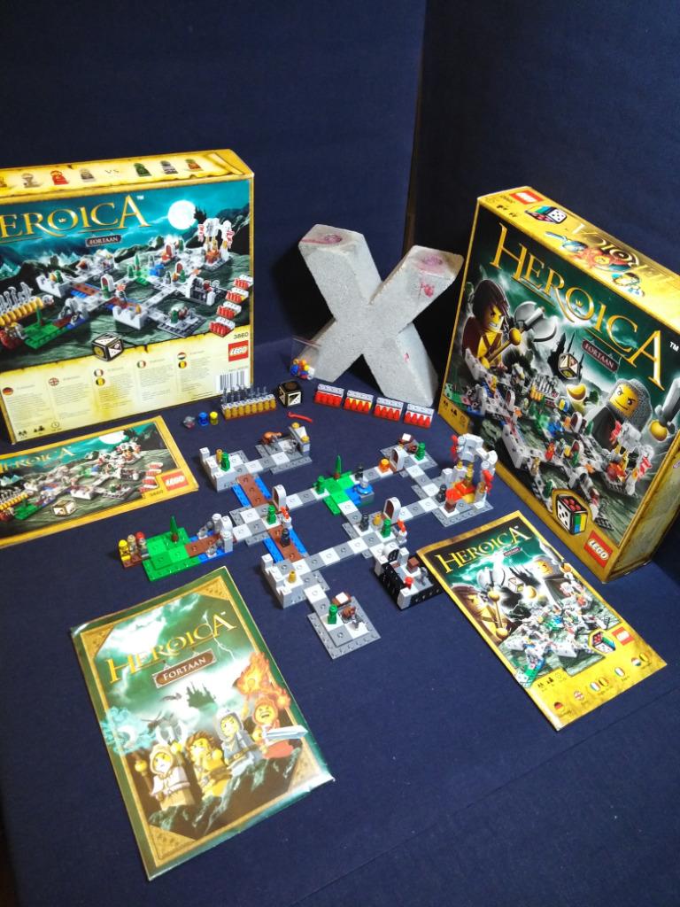3860 Heroica - Fortaan, het belegerde kasteel - Bordspel, Ophalen of Verzenden, Zo goed als nieuw, Complete set, Lego