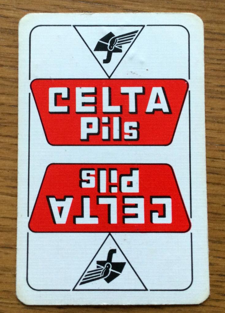bier brouwerij speelkaart Celta pils speelkaart 1 losse, Verzamelen, Ophalen of Verzenden