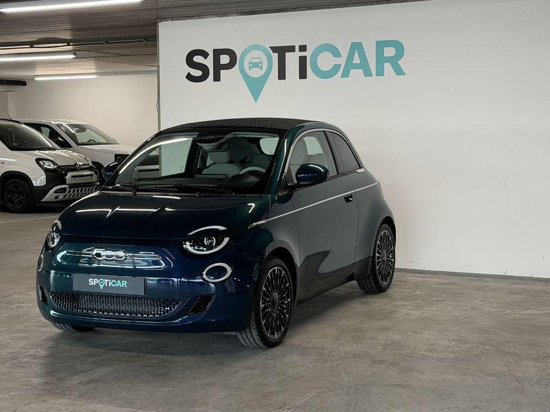 Fiat 500C 42 kW La Prima, 4 zetels, 0 cilinders, Beige, Cabriolet