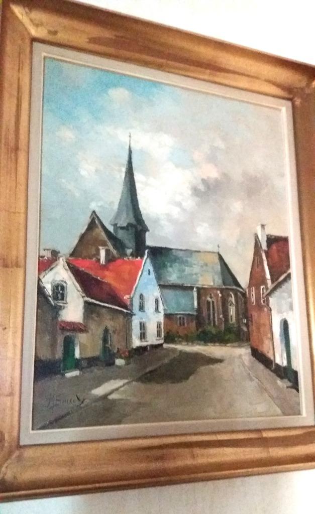 Schilderij Maurice Smeets, Antiek en Kunst, Kunst | Schilderijen | Klassiek, Ophalen