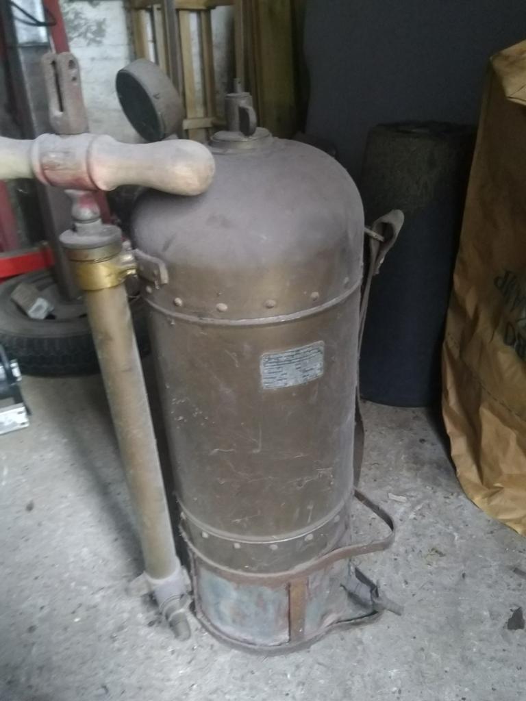 Ancien pulvérisateur à dos en cuivre, Enlèvement ou Envoi