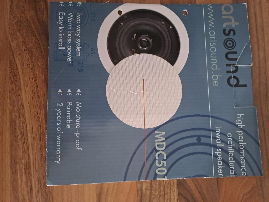 Luidsprekers inbouw artsound, Autres marques, Enlèvement ou Envoi, 60 à 120 watts, Comme neuf