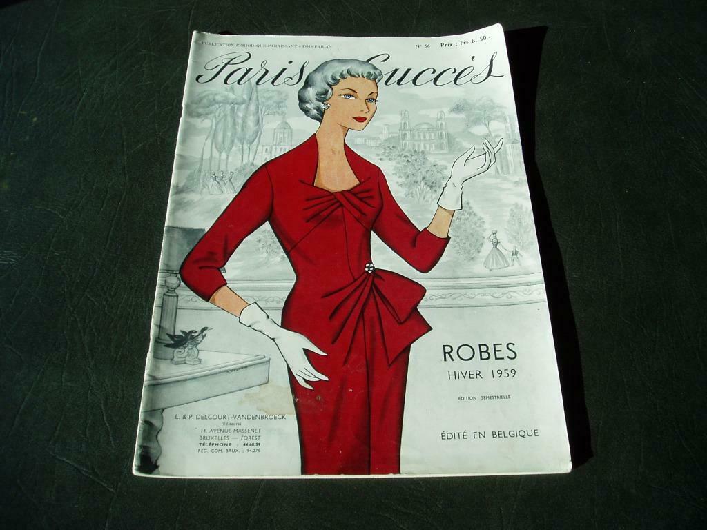 jaar 1959 modeblad kleedjes winter, Ophalen, Zo goed als nieuw, Zie beschrijving