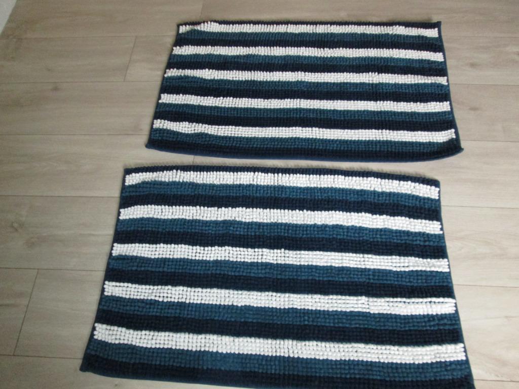 Badmatten, Ophalen, Nieuw, Blauw, Badmat